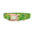 Shamrock Patchwork Dog Collar - plastic rose gold