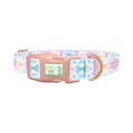 Pastel Tie-Dye Dog Collar - plastic rose gold