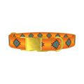 Geometric Tribal Dog Collar - metal gold