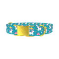 Unicorn Carousel Dog Collar - metal gold