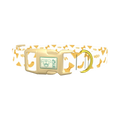 Pasta Pattern Dog Collar - plastic gold