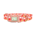 Sweetheart Pattern Dog Collar - plastic rose gold