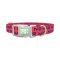 Peace Phrase Dog Collar - plastic silver