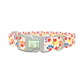 Heart Paw Dog Collar - plastic silver