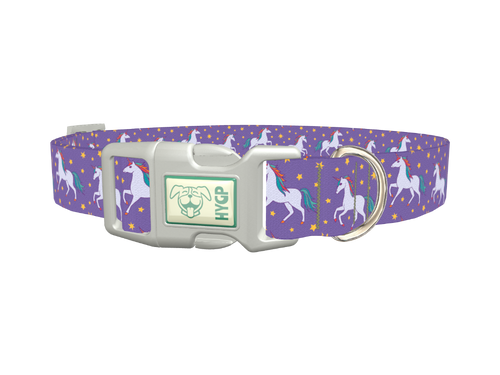Purple Unicorn Fantasy Dog Collar
