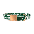 Key West Road Sign Dog Collar - metal rose gold