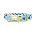 Monstera Leaf Dog Collar - plastic gold