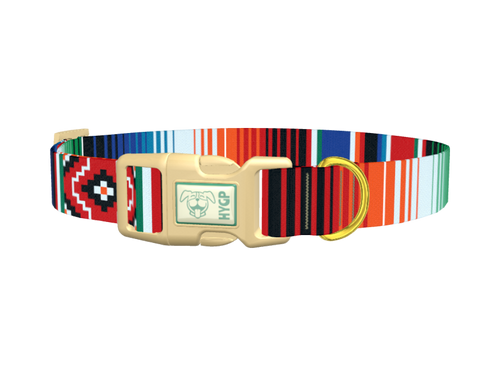 Mexican Stripe Pattern Dog Collar