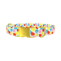 Candy Heart Dog Collar - metal gold