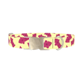 Hydrant Pattern Dog Collar - metal silver