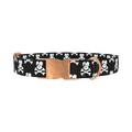 Pirate Dog Collar - metal rose gold