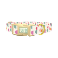 Geometric Pattern Dog Collar - plastic gold