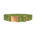 Cowboy Star Dog Collar - metal rose gold