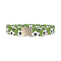 Soccer Ball Dog Collar - metal silver