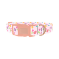 Easter Floral Dog Collar - plastic rose gold