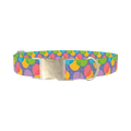 Easter Egg Dog Collar - metal silver