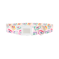 Retro Cassette Dog Collar - plastic silver