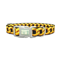 Gold Chain Link Dog Collar - plastic silver