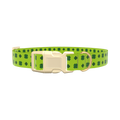 Clover St. Patrick's Dog Collar - plastic silver