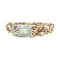 Botanical Branches Dog Collar - plastic silver