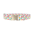 Colorful Tulip Dog Collar - metal silver