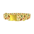 Mexican Fiesta Dog Collar - metal gold