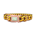 Golden Chain Pattern Dog Collar - plastic rose gold