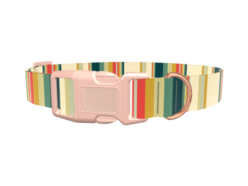 Striped Hexagon Dog Collar
