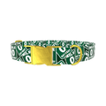 Key West Road Sign Dog Collar - metal silver