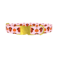 Turkey Pumpkin Pattern Dog Collar - metal gold