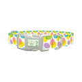 Colorful Easter Egg Pattern Dog Collar - plastic silver