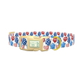 Patriotic Balloon Dog Collar - plastic gold