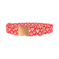 Watercolor Heart Dog Collar - metal rose gold