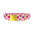 Heart Balloon Dog Collar - metal rose gold