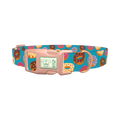 Donut Pattern Dog Collar - plastic rose gold