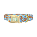 Pretzel Pattern Dog Collar - plastic gold