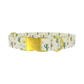 Sunny Cactus Dog Collar - metal gold