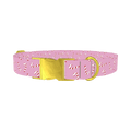 Candy Cane Dog Collar - metal gold
