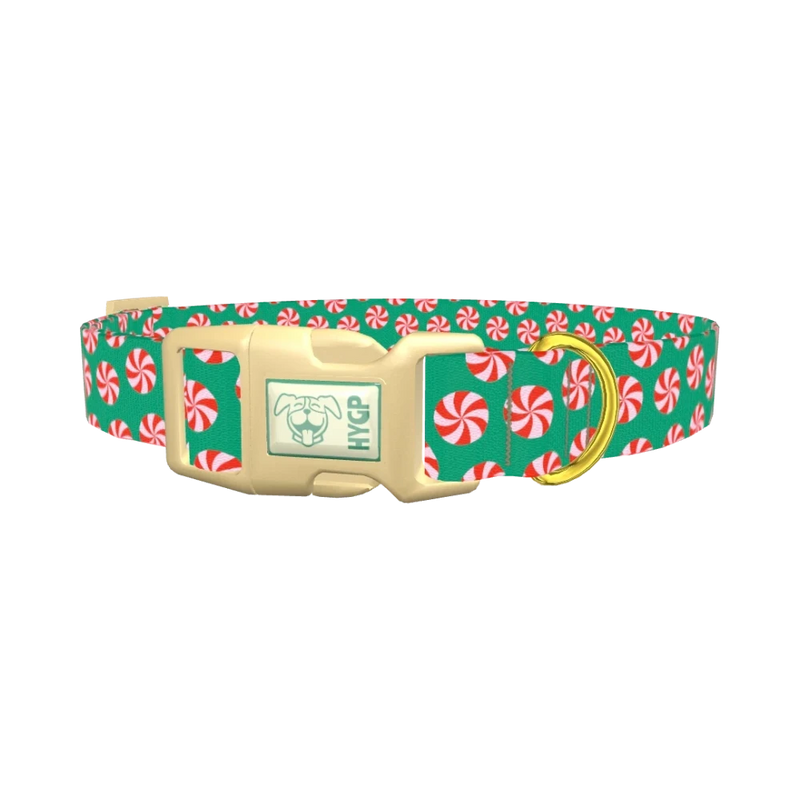 Christmas Candy Dog Collar - plastic gold