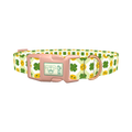 St. Patrick's Smiley Dog Collar - plastic rose gold