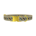 Southwestern Geometric Dog Collar - metal gold