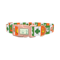 Lucky Clover Dog Collar - plastic rose gold