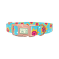 Peace Sunflower Dog Collar - plastic gold