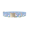 Unicorn Rainbow Dog Collar - metal silver
