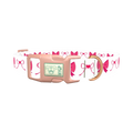 Pink Heart Bow Dog Collar - plastic rose gold