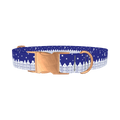 Christmas Night Town Dog Collar - metal rose gold