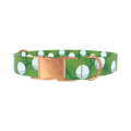 Golf Course Dog Collar - metal rose gold