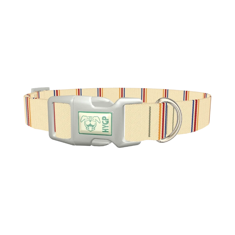 Hexagon Stripe 8870488211671 Dog Collar - plastic silver