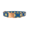 Conch Shell Sunburst Dog Collar - metal gold