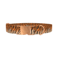 Tiger Stripe Dog Collar - metal rose gold
